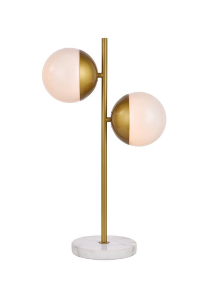 Elegant Lighting - LD6156BR - Two Light Table Lamp - Eclipse - Brass