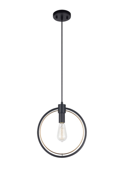 Matteo Lighting - C78601BK - One Light Pendant - Odyssey - Black