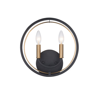 Matteo Lighting - W78602BK - Two Light Wall Sconce - Odyssey - Black