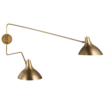 Visual Comfort Signature - ARN 2072HAB - Two Light Wall Sconce - Charlton - Hand-Rubbed Antique Brass