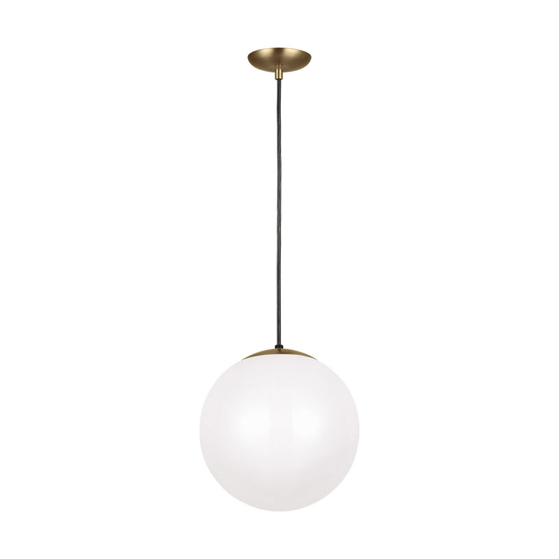 Visual Comfort Studio - 6024EN3-848 - One Light Pendant - Leo - Hanging Globe - Satin Brass