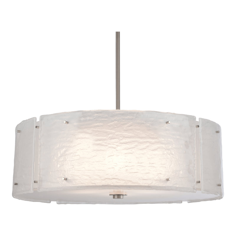 Hammerton Studio - CHB0044-30-BS-FG-001-E2 - Four Light Chandelier - Textured Glass - Metallic Beige Silver