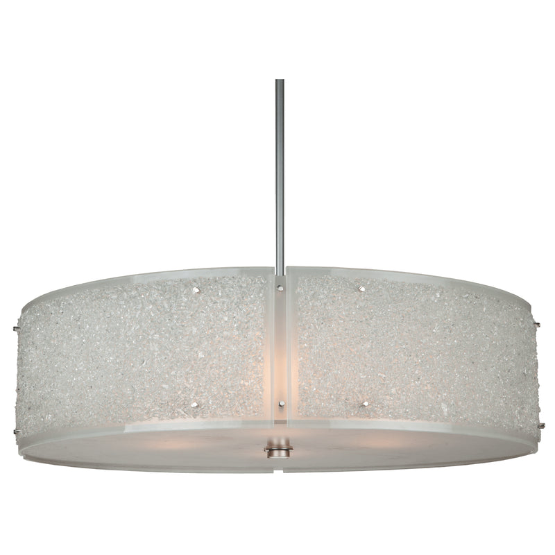 Hammerton Studio - CHB0044-30-BS-FR-001-E2 - Four Light Chandelier - Textured Glass - Metallic Beige Silver