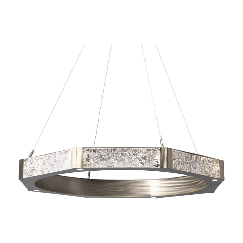 Hammerton Studio - CHB0061-48-HB-GC-CA1-L1 - LED Chandelier - Glacier - Heritage Brass