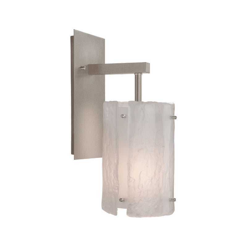 Hammerton Studio - IDB0044-14-BS-FG-E2 - One Light Wall Sconce - Textured Glass - Metallic Beige Silver