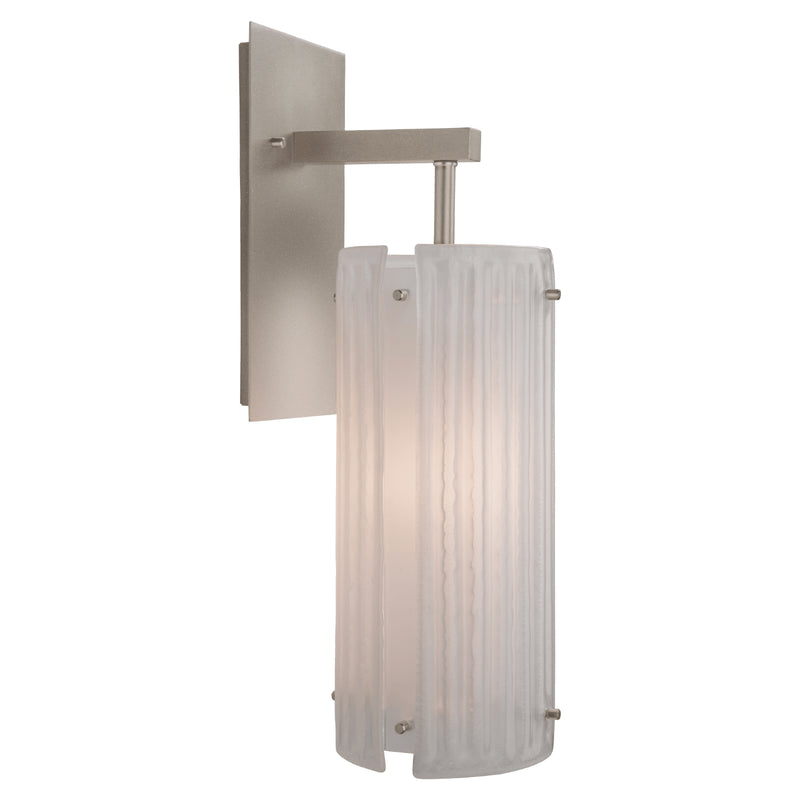 Hammerton Studio - IDB0044-18-BS-FG-E2 - One Light Wall Sconce - Textured Glass - Metallic Beige Silver