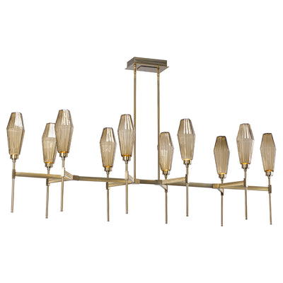 Hammerton Studio - PLB0049-67-HB-RA-001-L1 - LED Linear Suspension - Aalto - Heritage Brass