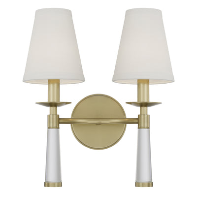 Crystorama - 8862-AG - Two Light Wall Mount - Baxter - Aged Brass