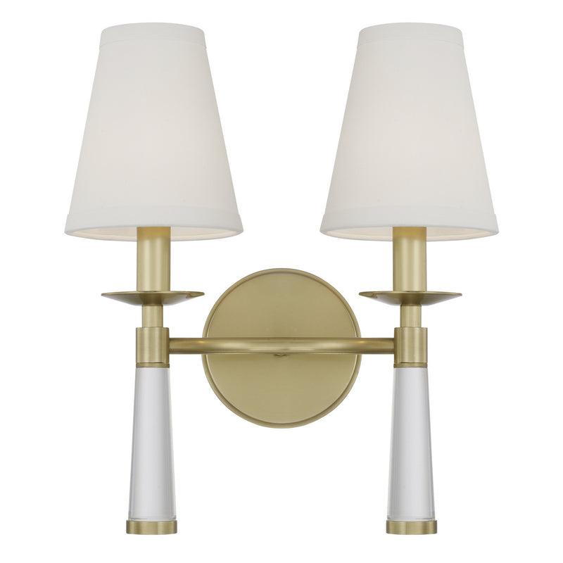 Crystorama - 8862-AG - Two Light Wall Mount - Baxter - Aged Brass