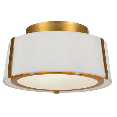 Crystorama - FUL-903-GA - Two Light Ceiling Mount - Fulton - Antique Gold