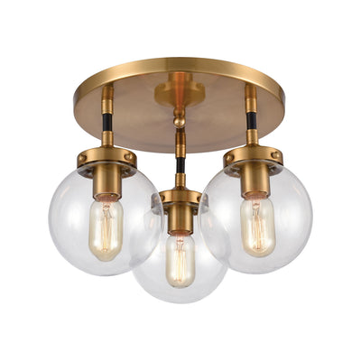 ELK Home - 15342/3 - Three Light Semi Flush Mount - Boudreaux - Antique Gold