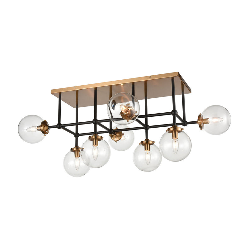 ELK Home - 15437/8 - Eight Light Semi Flush Mount - Boudreaux - Antique Gold