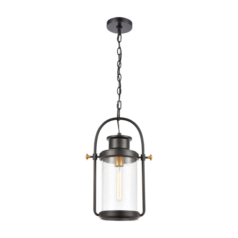 ELK Home - 46672/1 - One Light Outdoor Pendant - Wexford - Matte Black