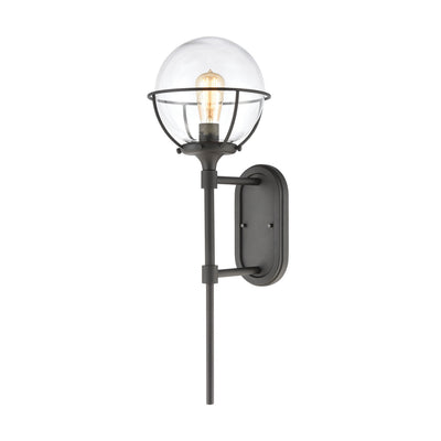 ELK Home - 57291/1 - One Light Outdoor Wall Sconce - Girard - Charcoal