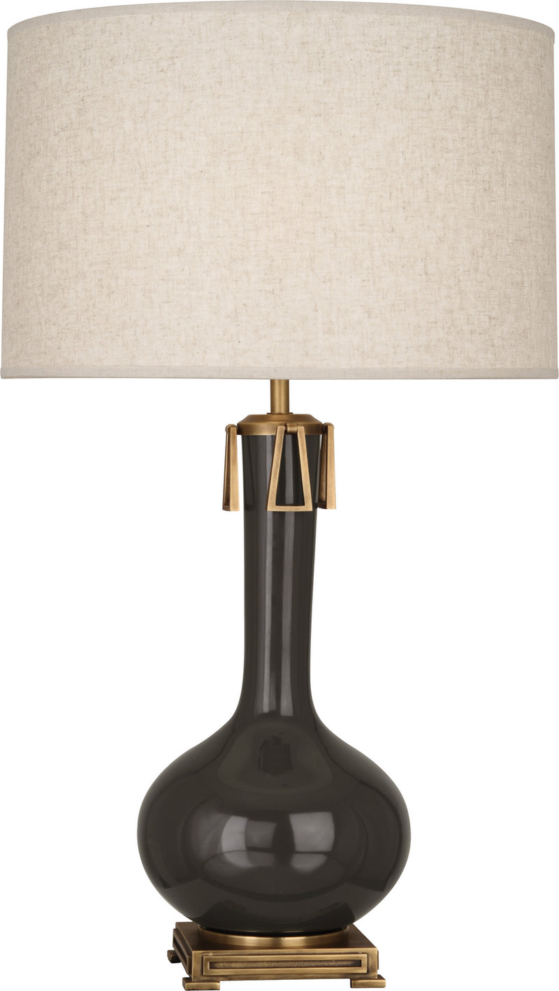 Robert Abbey - CF992 - One Light Table Lamp - Athena - Coffee Glazed w/Aged Brass