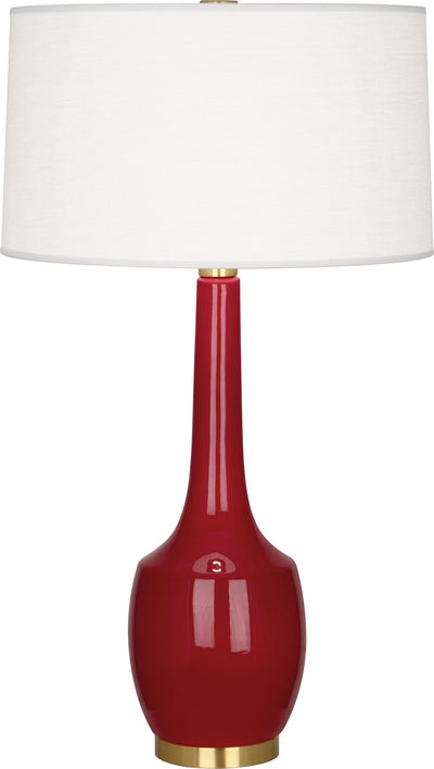 Robert Abbey - OX701 - One Light Table Lamp - Delilah - Oxblood Glazed