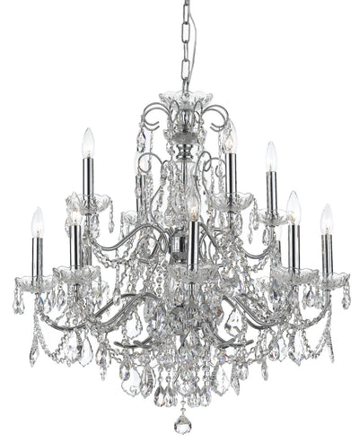 Crystorama - 3228-CH-CL-I - 12 Light Chandelier - Imperial - Polished Chrome