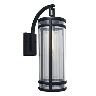 Norwell Lighting - 1191-ADB-CL - One Light Outdoor Wall Mount - New Yorker - Acid Dipped Black