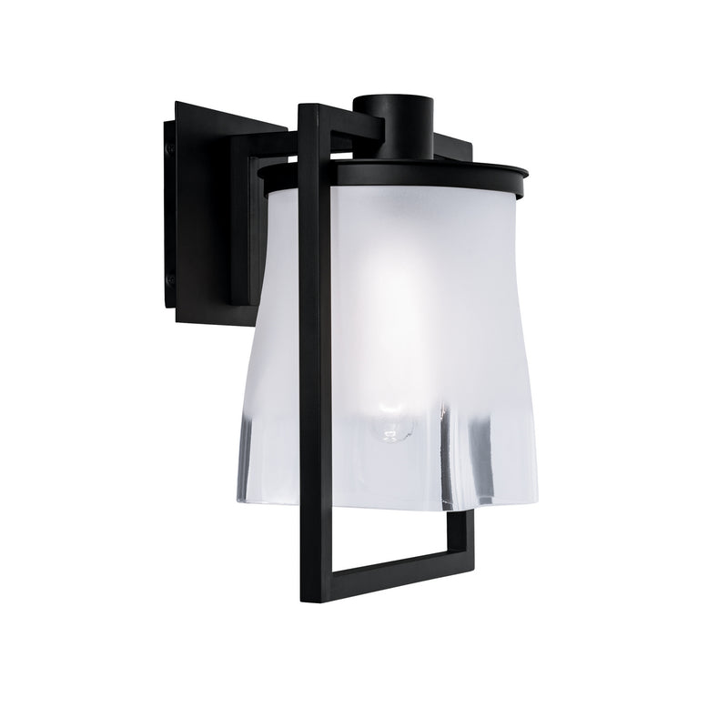 Norwell Lighting - 1195-MB-FR - One Light Outdoor Wall Mount - Drape - Matte Black