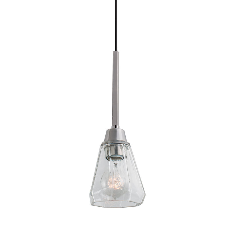 Norwell Lighting - 8284-PN-CL - One Light Pendant - Arctic - Polished Nickel