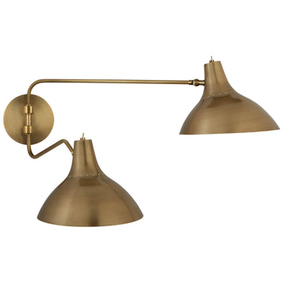 Visual Comfort Signature - ARN 2071HAB - Two Light Wall Sconce - Charlton - Hand-Rubbed Antique Brass