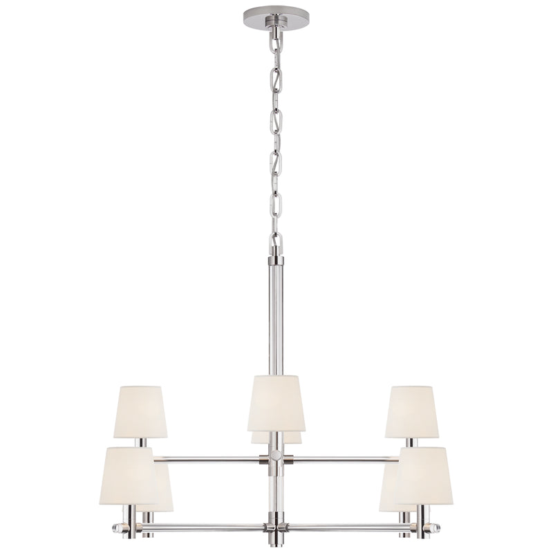 Ralph Lauren - RL 5332CG/PN-L - Eight Light Chandelier - Sable - Crystal with Polished Nickel