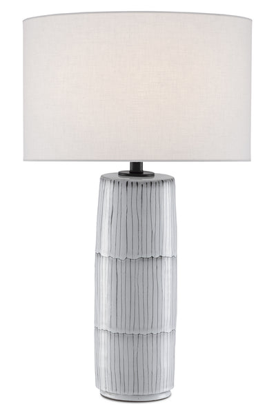 Currey and Company - 6000-0445 - One Light Table Lamp - Chaarla - Off White/Gray