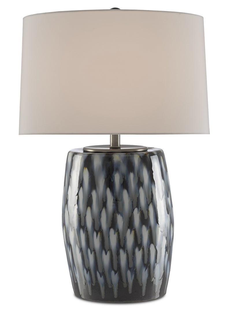 Currey and Company - 6000-0456 - One Light Table Lamp - Milner - Indigo/Cloud