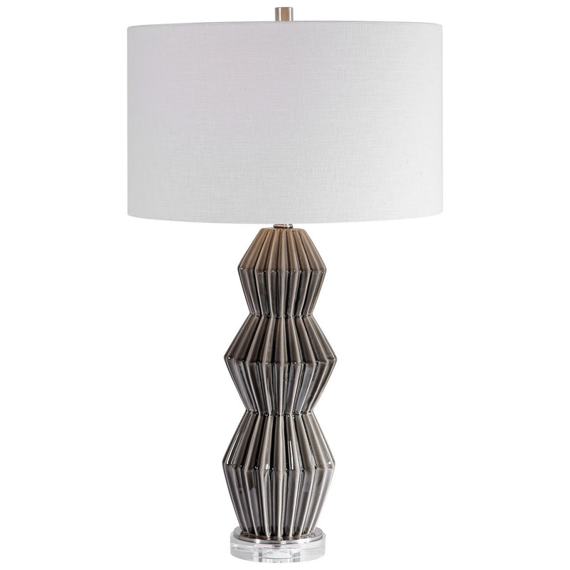 Uttermost - 28203-1 - One Light Table Lamp - Maxime - Brushed Nickel