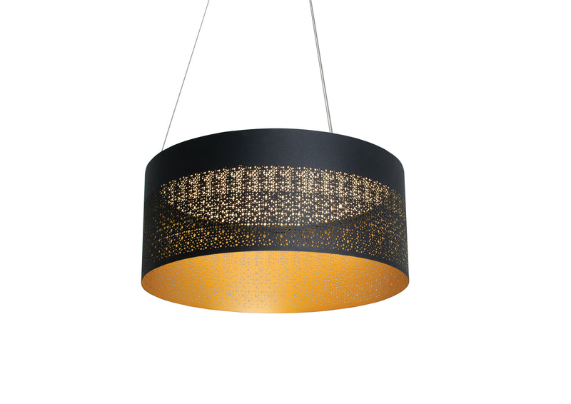 AFX Lighting - ASHP2032L30D1BK - LED Pendant - Ash - Black & Gold