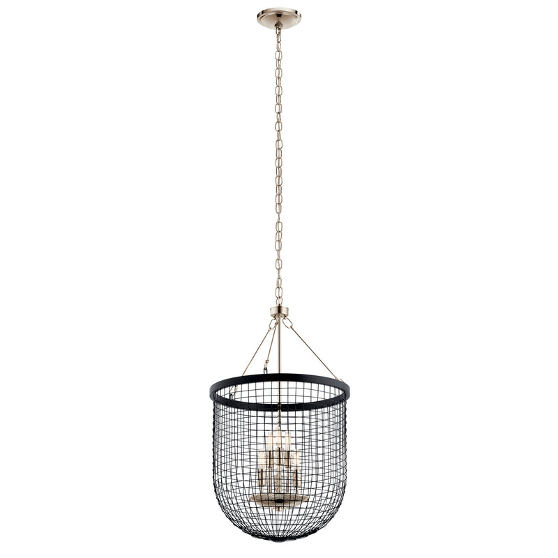 Kichler - 42376BK - Six Light Pendant - Byatt - Black