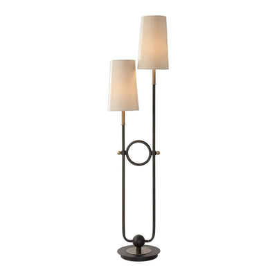 Uttermost - 28169 - Two Light Floor Lamp - Riano - Antique Brass