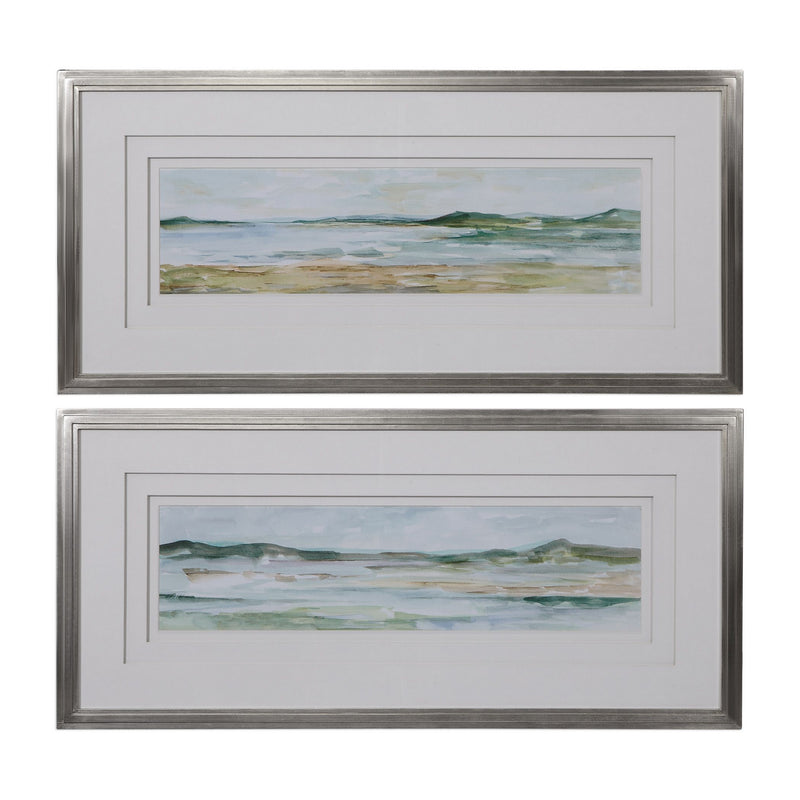 Uttermost - 41594 - Wall Art - Panoramic Seascape - Champagne Silver