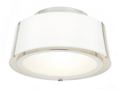 Crystorama - FUL-903-PN - Two Light Ceiling Mount - Fulton - Polished Nickel