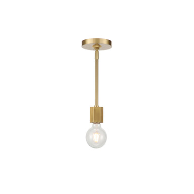 Alora - PD307001VB - Mini Pendant - Hexa - Vintage Brass