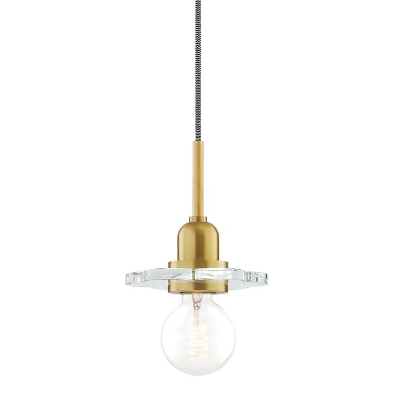 Mitzi - H357701-AGB - One Light Pendant - Alexa - Aged Brass