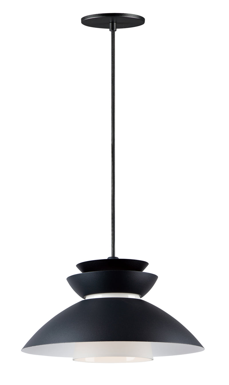 Maxim - 11359WTBK - One Light Pendant - Nordic - Black