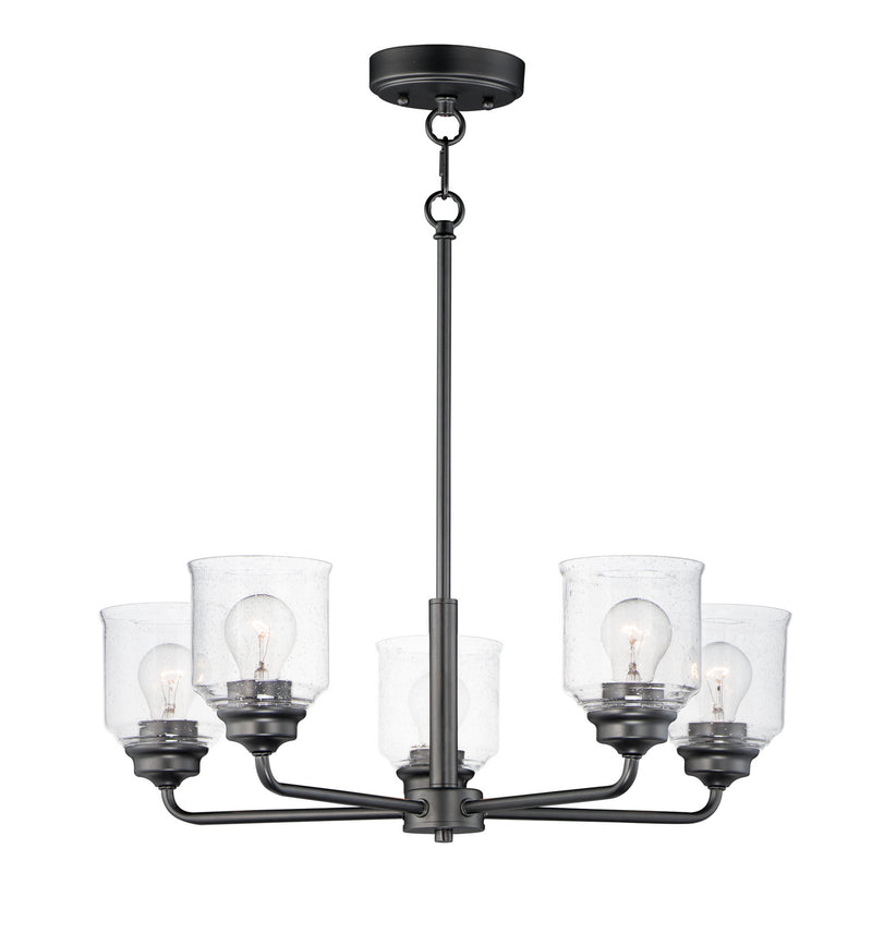 Maxim - 12266CDBK - Five Light Chandelier - Acadia - Black