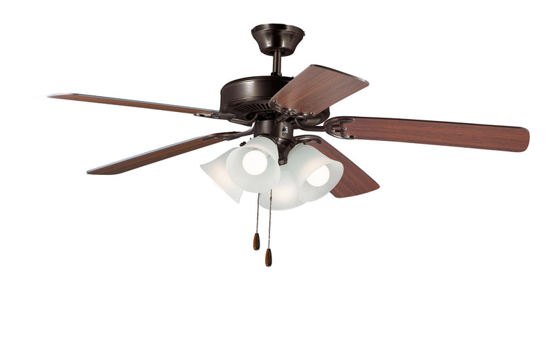 Maxim - 89907FTOIWP - 52``Ceiling Fan - Basic-Max - Oil Rubbed Bronze / Walnut / Pecan
