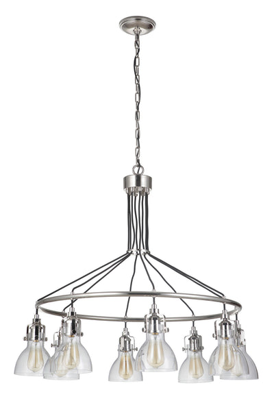 Craftmade - 51228-PLN - Eight Light Chandelier - State House - Polished Nickel
