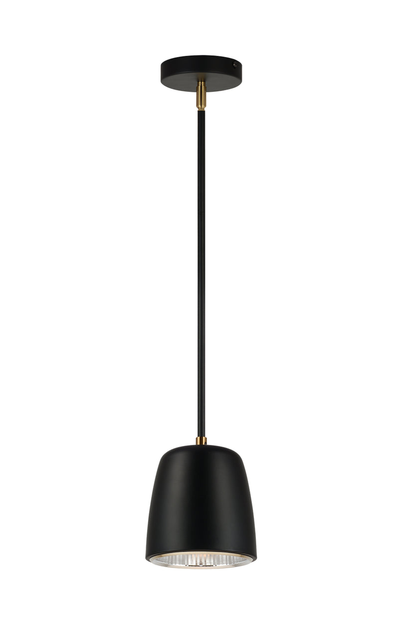 Matteo Lighting - C73701BK - One Light Pendant - Luca - Black