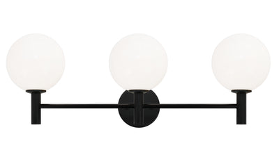 Matteo Lighting - S06003BKOP - Three Light Wall Sconce - Cosmo - Black