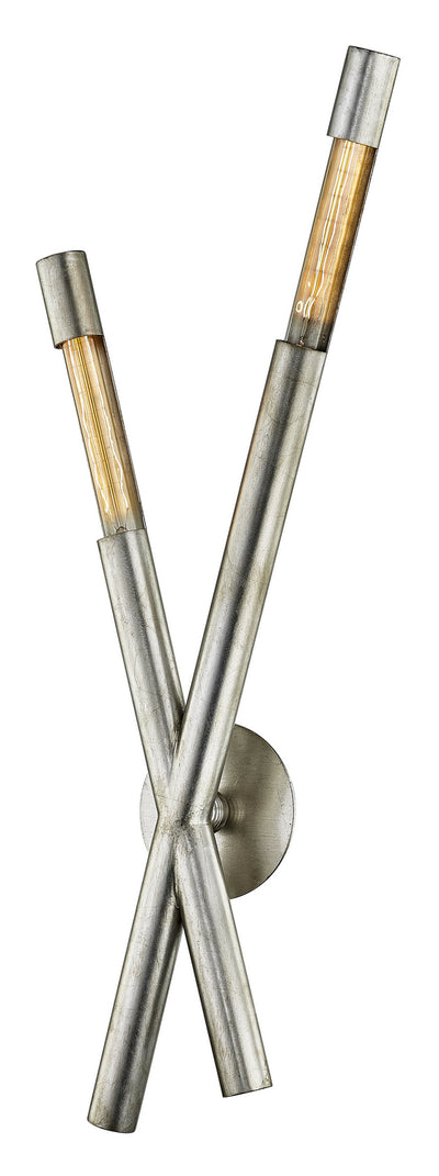 Troy Lighting - B7152 - Two Light Wall Sconce - Hendrix - Silver Leaf W Nickel Accents