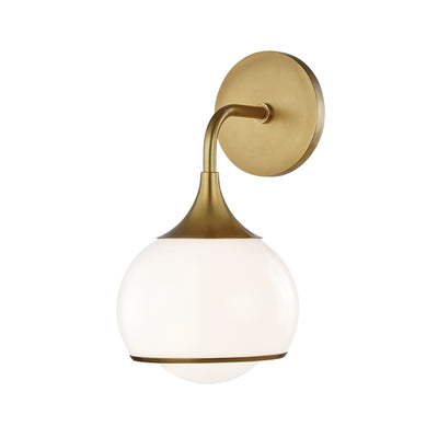 Mitzi - H281301-AGB - One Light Wall Sconce - Reese - Aged Brass