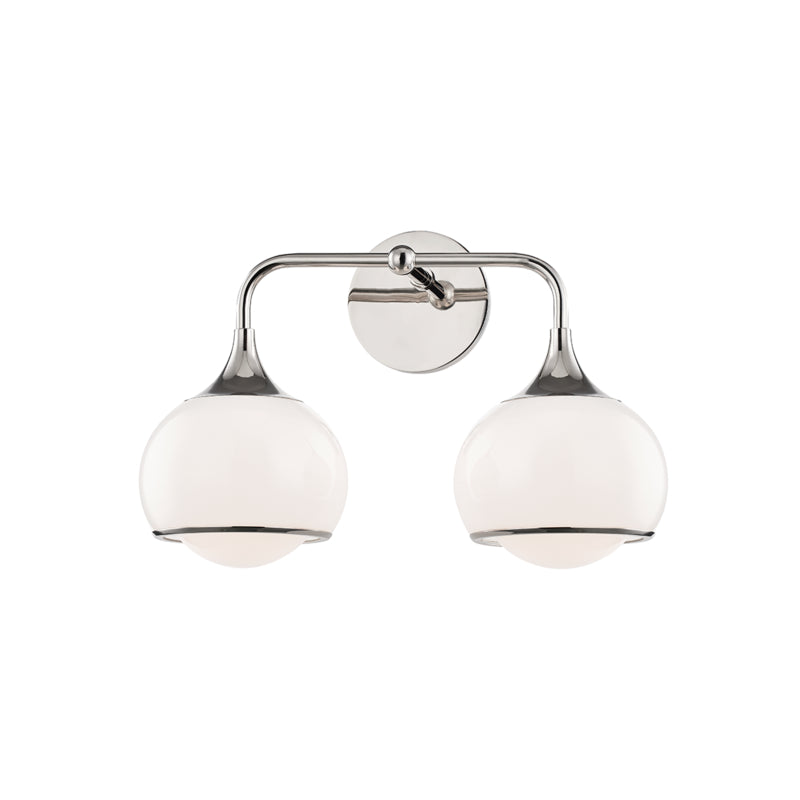 Mitzi - H281302-PN - Two Light Wall Sconce - Reese - Polished Nickel