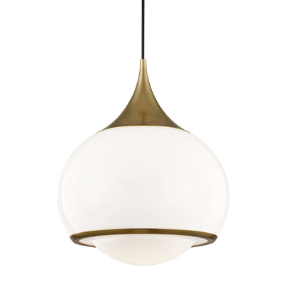 Mitzi - H281701L-AGB - One Light Pendant - Reese - Aged Brass