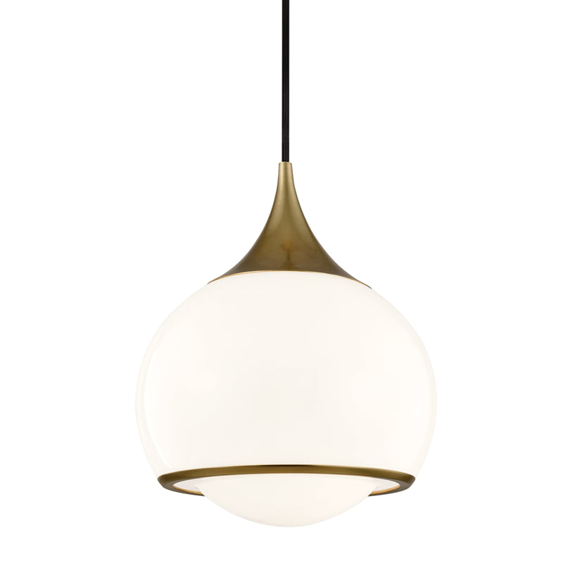 Mitzi - H281701M-AGB - One Light Pendant - Reese - Aged Brass
