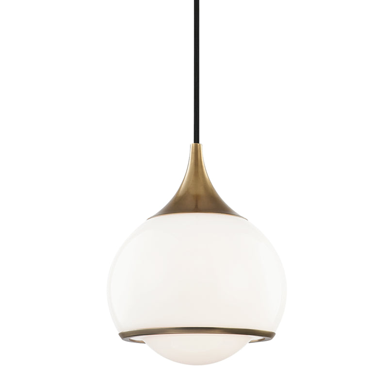 Mitzi - H281701S-AGB - One Light Pendant - Reese - Aged Brass