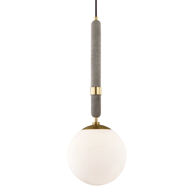 Mitzi - H289701L-AGB - One Light Pendant - Brielle - Aged Brass