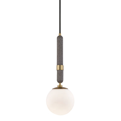 Mitzi - H289701S-AGB - One Light Pendant - Brielle - Aged Brass